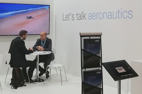 AERTEC Solutions stand  in the Paris Air Show 2019, Le Bourget