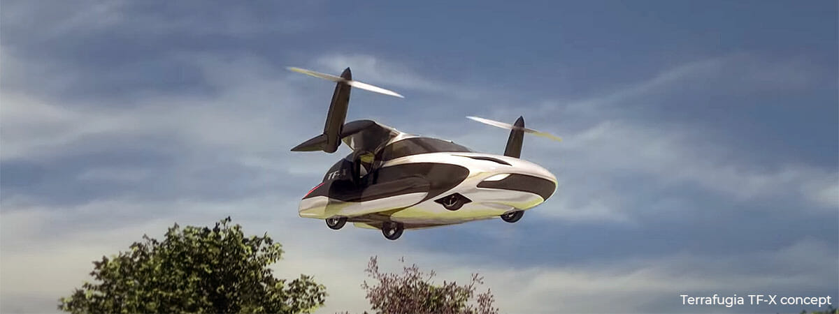 Terrafugia TF-X concepto personal air vehicle