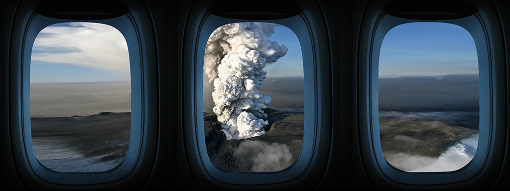 Volcanos and air traffic risk