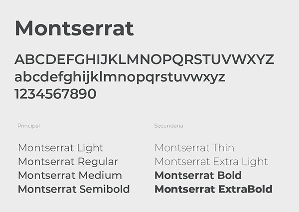 AERTEC tipografía Montserrat