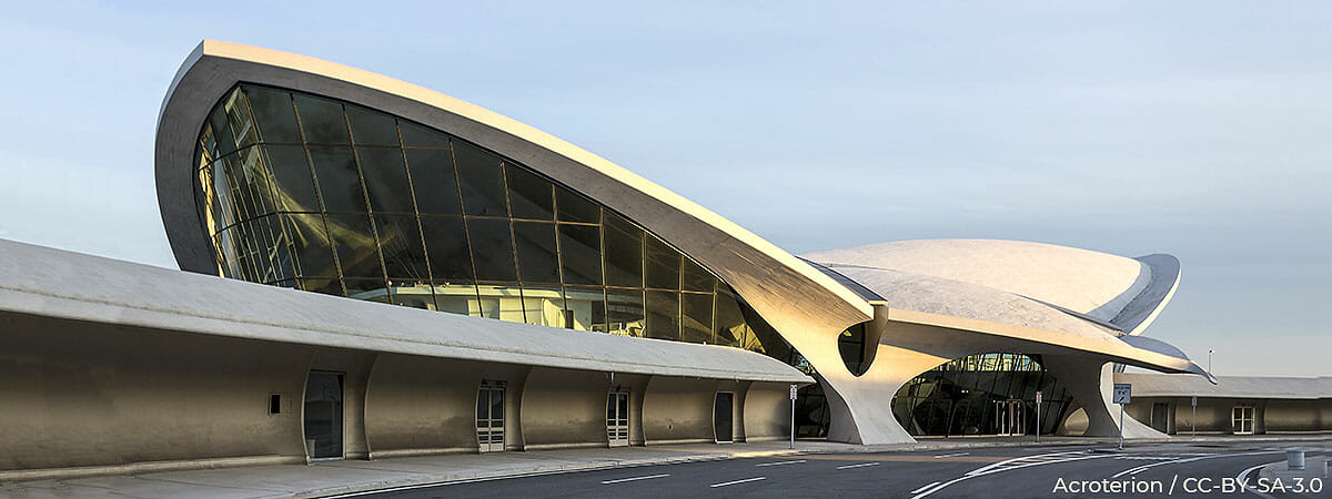 TWA terminal at JFK, by Eero Saarinen
